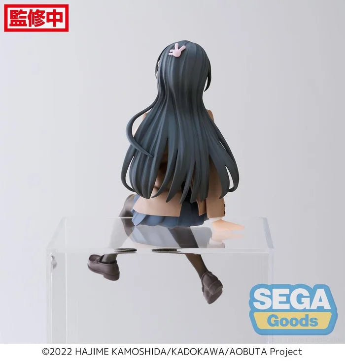 rascal does not dream of bunny girl senpai figure, anime figure, mai sakurajima, premium perching figure, pm perching figure, sega figure, SG53629, back view