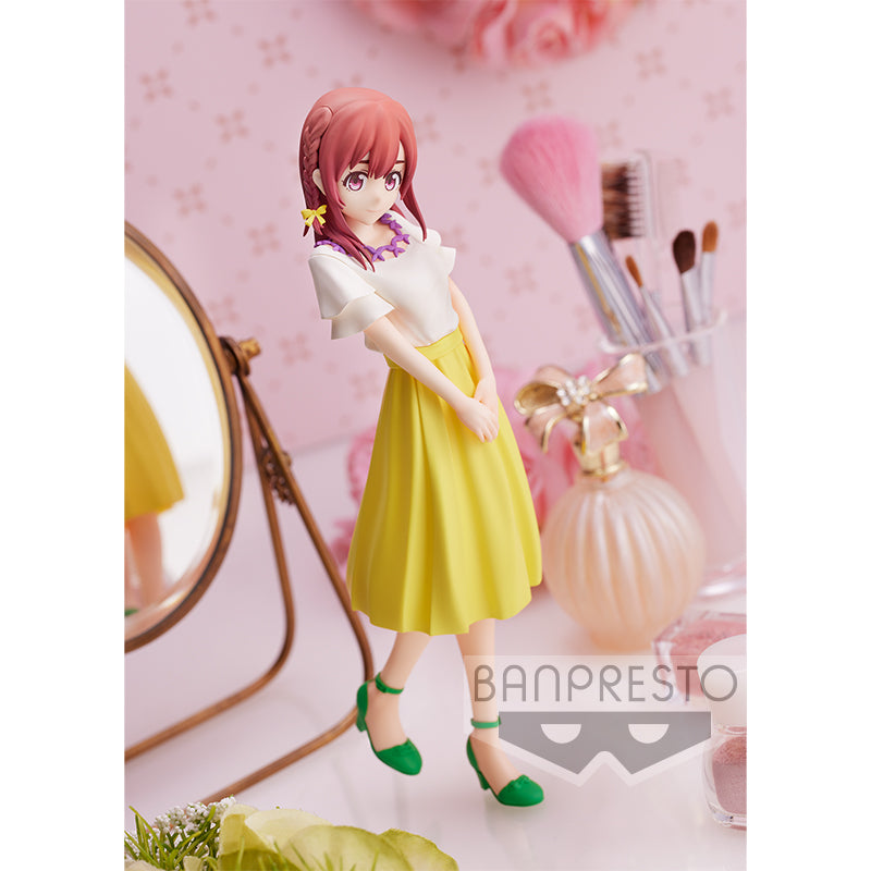 rent-a-girlfriend figure, anime figure, sakurasawa sumi, exhibition figure, banpresto figure, BP18169, side view with background