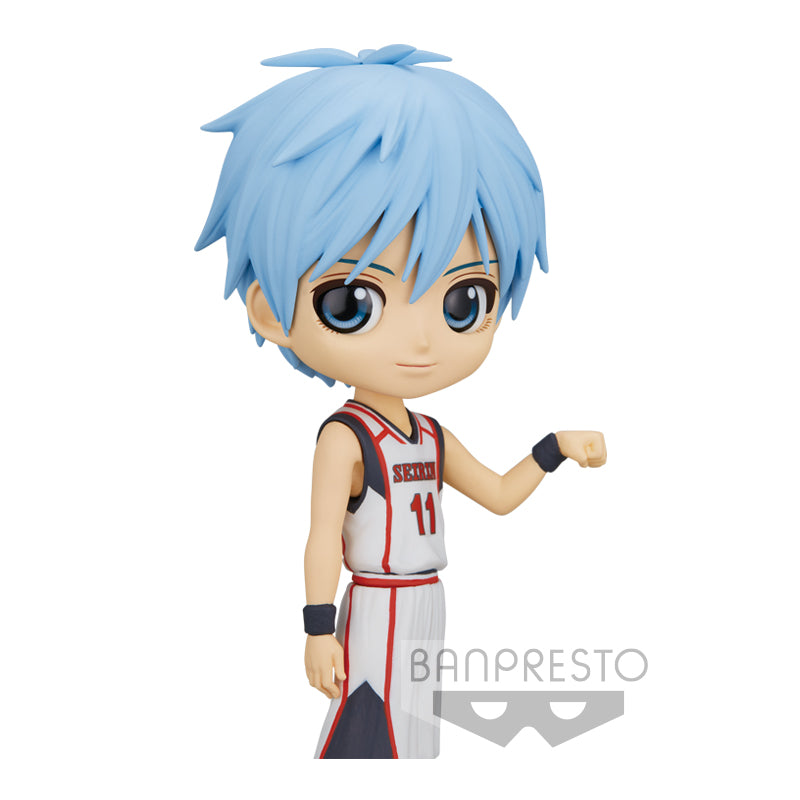 kuroko no basket figure, kuroko's basketball figures, anime figure, tetsuya kuroko, qposket figure, banpresto figure, BP18531, close up view, front view