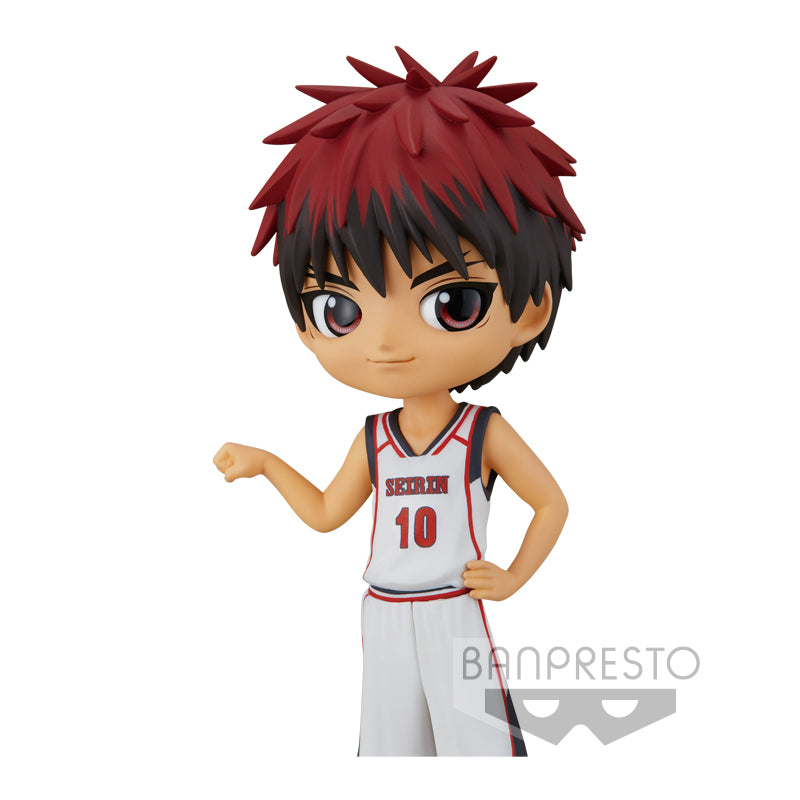 kuroko no basket figure, kuroko's basketball figures, anime figure, taiga kagami, qposket figure, banpresto figure, BP18532, close up view, front view