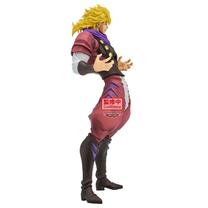 jojo's bizarre adventure figure, anime figure, dio brando figure, mometria figure, banpresto figure, side view
