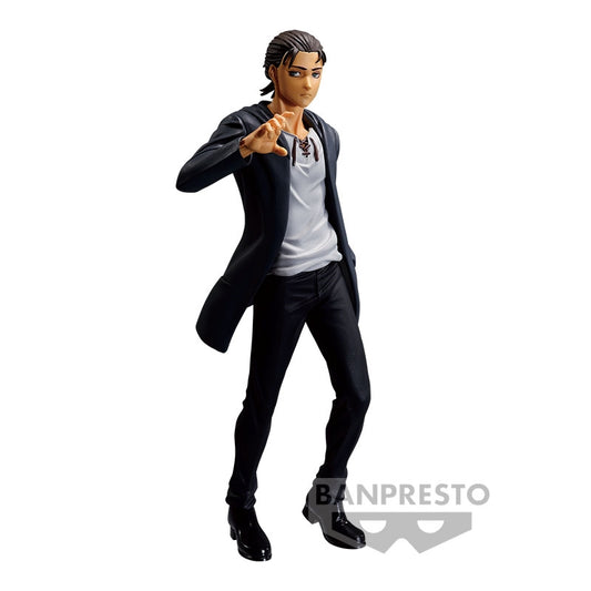 attack on titan figure, anime figure, eren yeager, non scale figure, banpresto figure, BP19021, front view