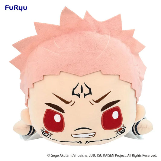 jujutsu kaisen plush, anime plush, ryomen sukuna plush, sukuna plush, furyu plush, sleep together plush, 4580736400382, front view