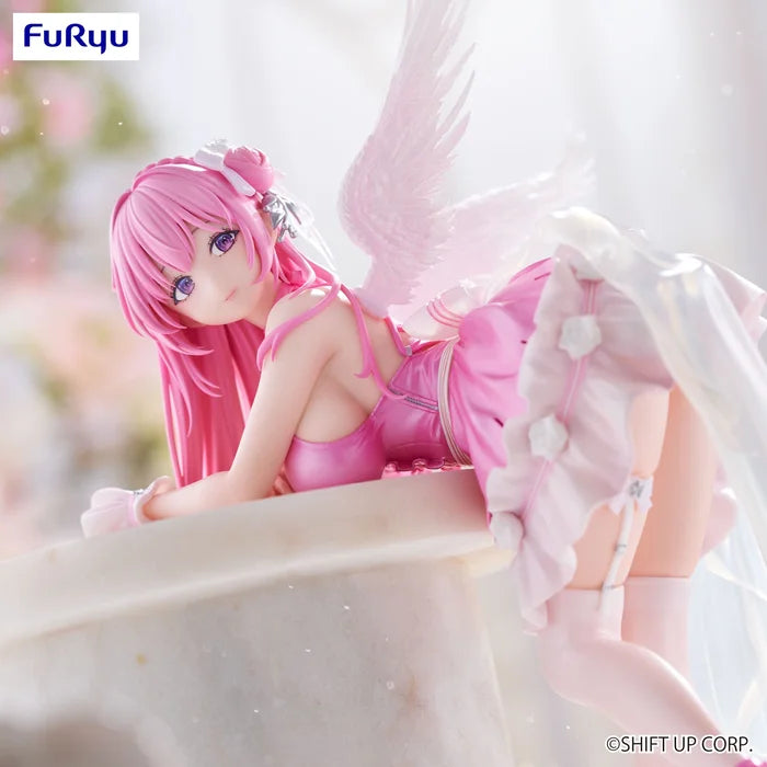 nikke figure, anime figure, dorothy figure, noodle stopper figure, nostalgia version, front view with background, close up view