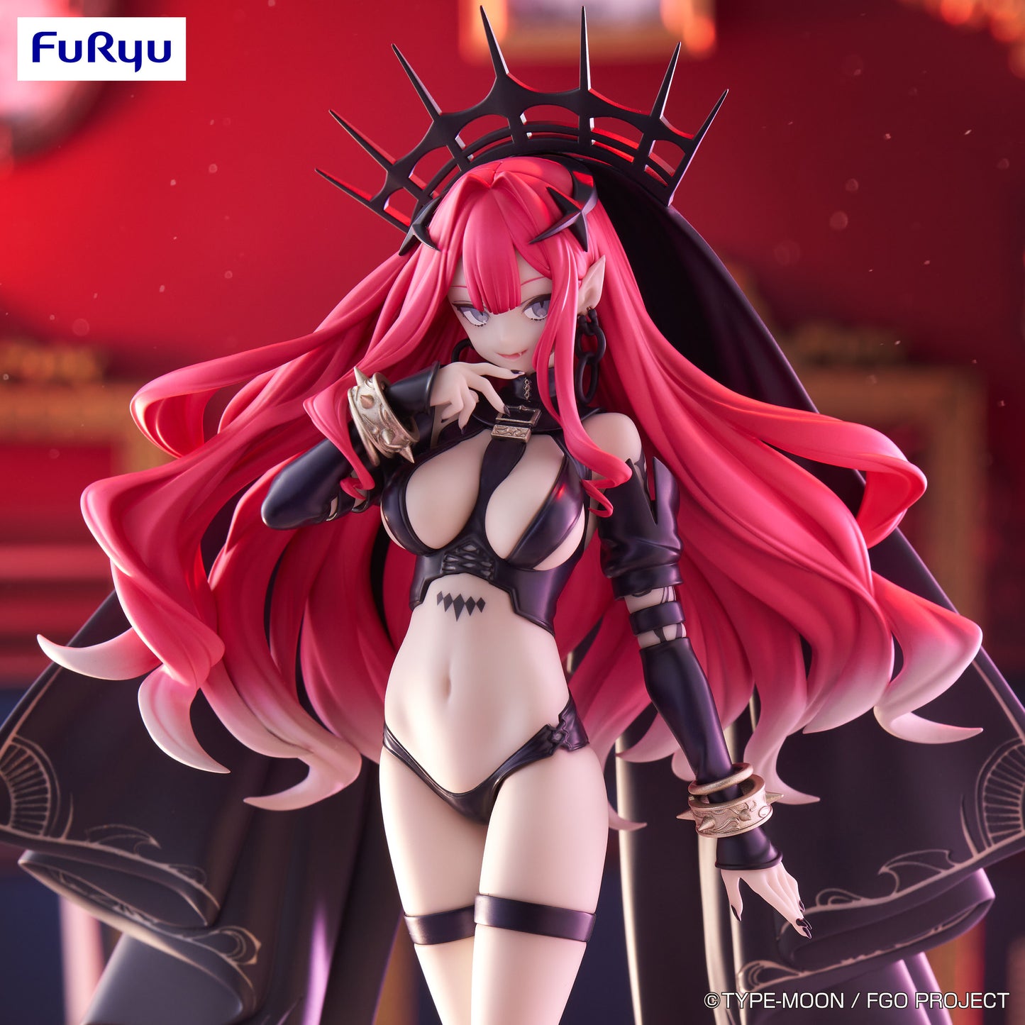 fate grand order figure, anime figure, fate figure, archer figure, baobhan sith figure, trio try it figure, furyu figure, FR50169, front view with background, close up view