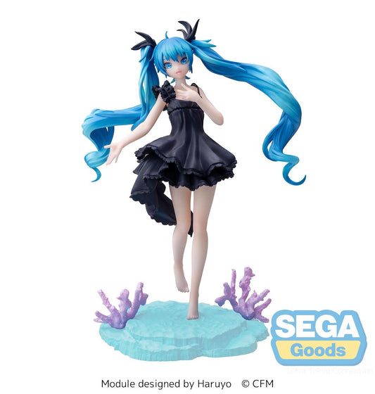 vocaloid figure, anime figure, hatsune miku figure, deep sea girl miku figure, luminasta figure, sega figure, front view