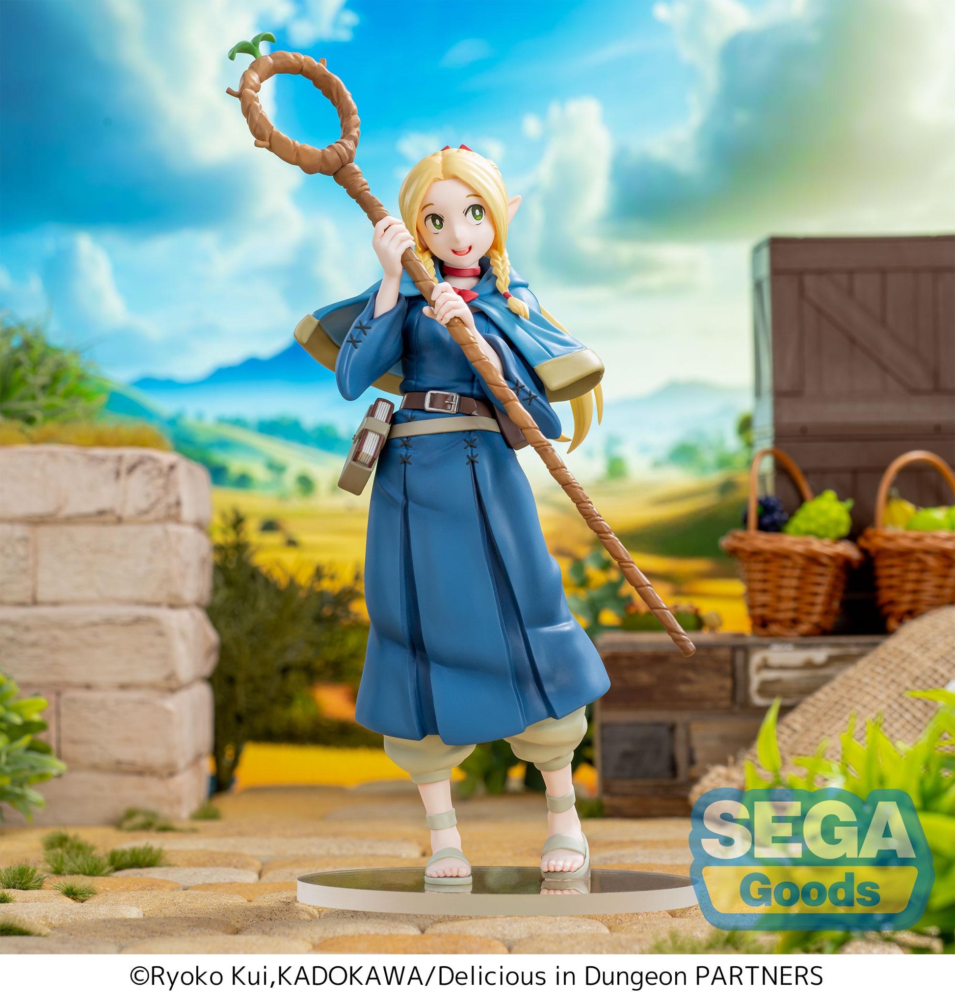 delicious in dungeon figure, anime figure, marcille, luminasta figure, sega figure, SG54103, front view with background
