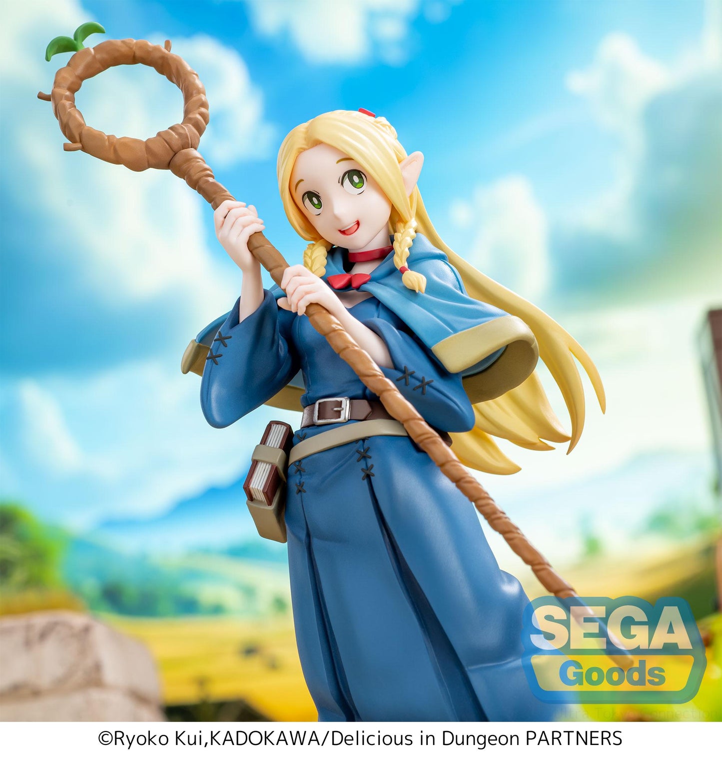 delicious in dungeon figure, anime figure, marcille, luminasta figure, sega figure, SG54103, front view with background, close up view