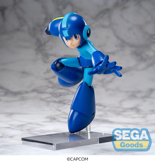 megaman figure, anime figure, megaman figure, rockman figure, luminasta figure, sega figure, SG44548, front view