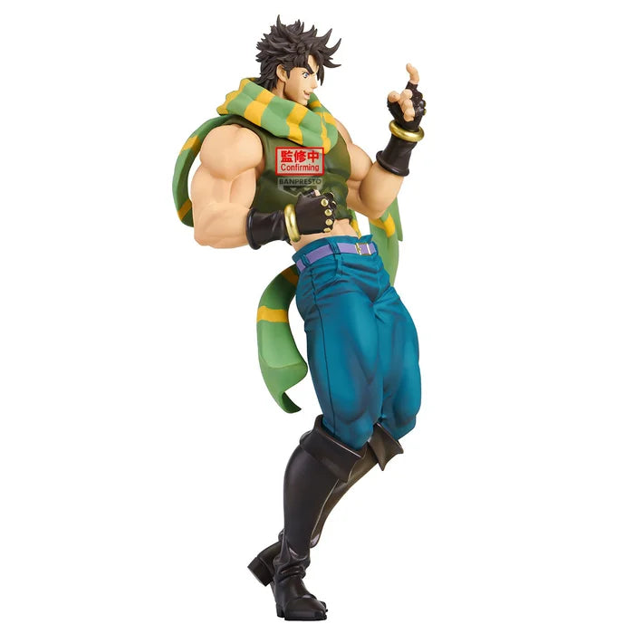 jojo's bizarre adventure figure, anime figure, joseph joestar figure, mometria figure, banpresto figure, side view