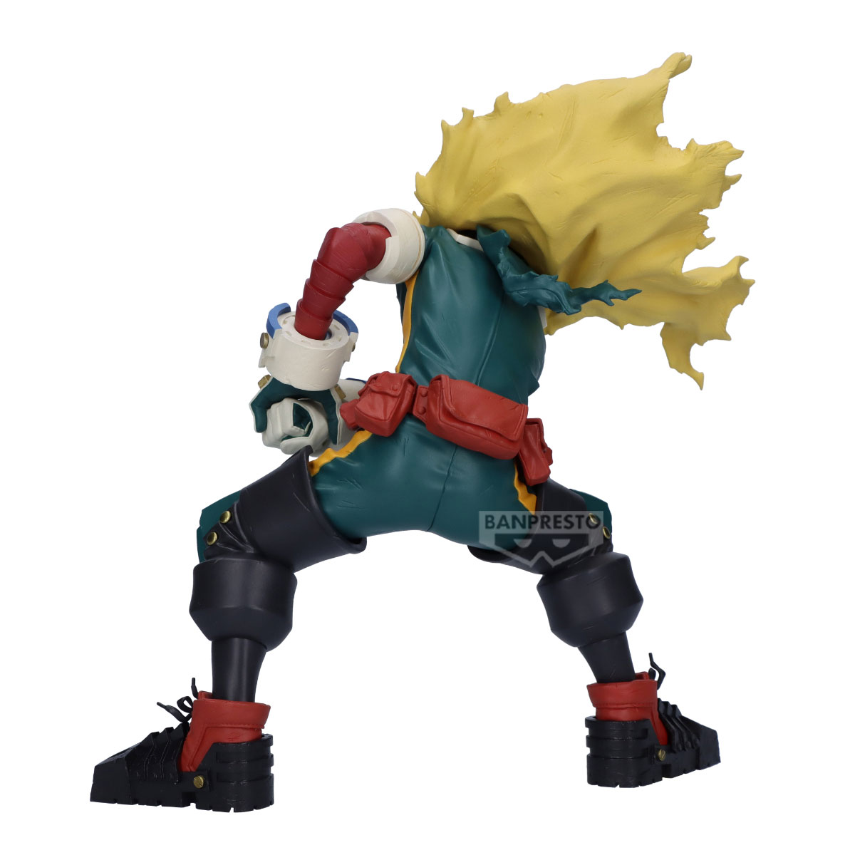 my hero academia figure, anime figure, izuku midoriya figure, maximatic figure, banpresto figure, back view