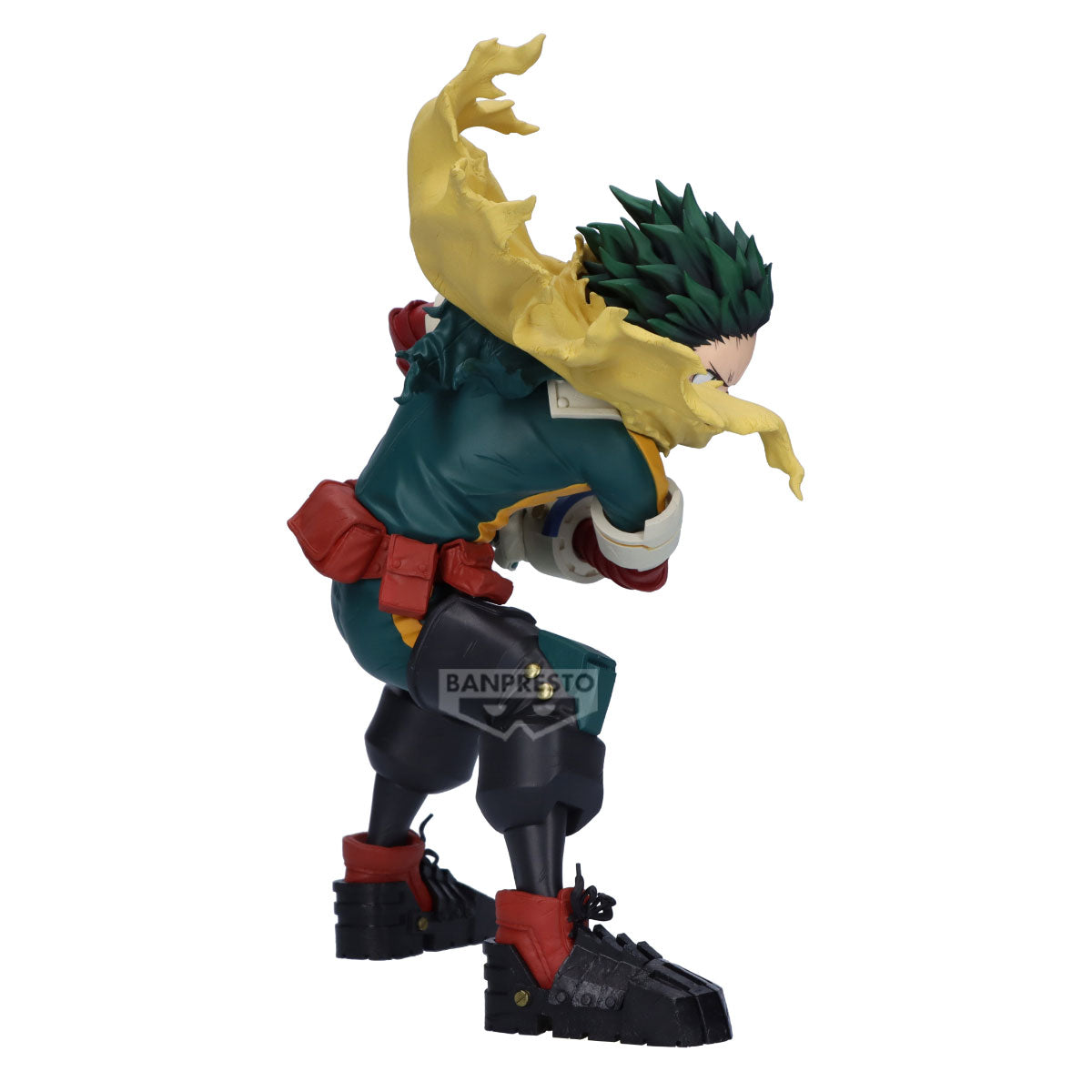 my hero academia figure, anime figure, izuku midoriya figure, maximatic figure, banpresto figure, side view