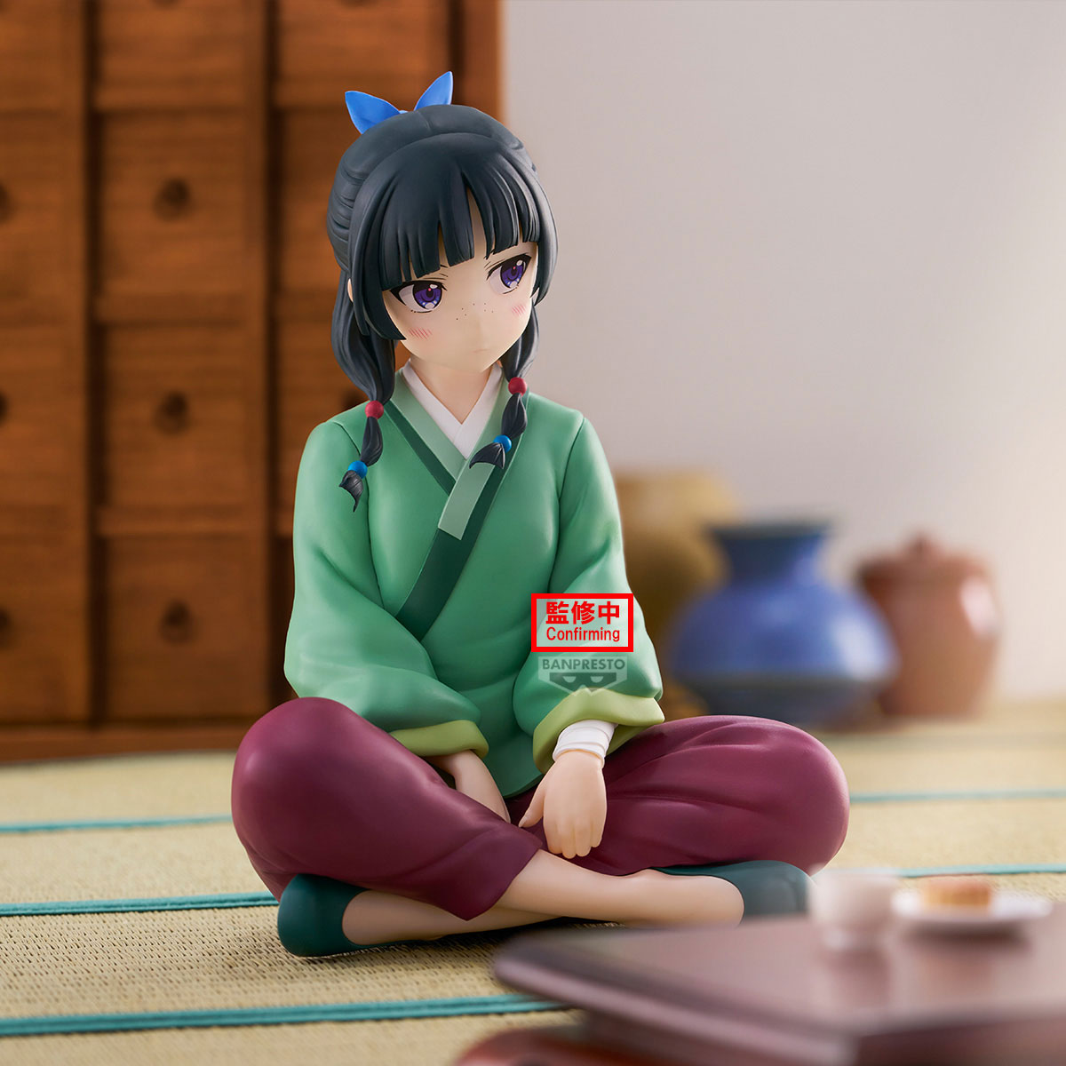 the apothecary diaries figure, anime figure, maomao figure, break time collection figure, side view with background