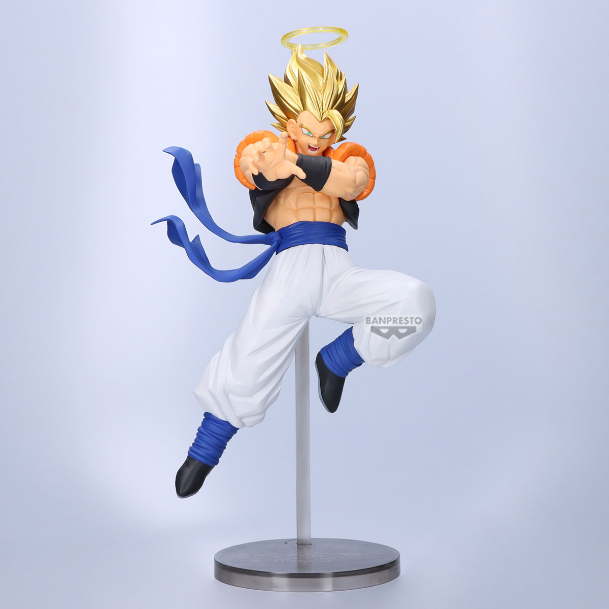 dragon ball figure, anime figure, super gogeta figure, gogeta figure, dokkan battle figure, 10th anniversary figure, banpresto figure, front view