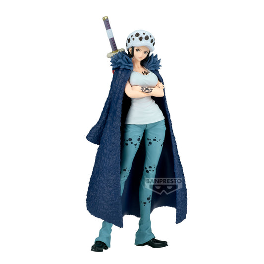 one piece figure, anime figure, trafalgar law figure, glitter and glamours figure, change version figure, female version figure, banpresto figure, front view