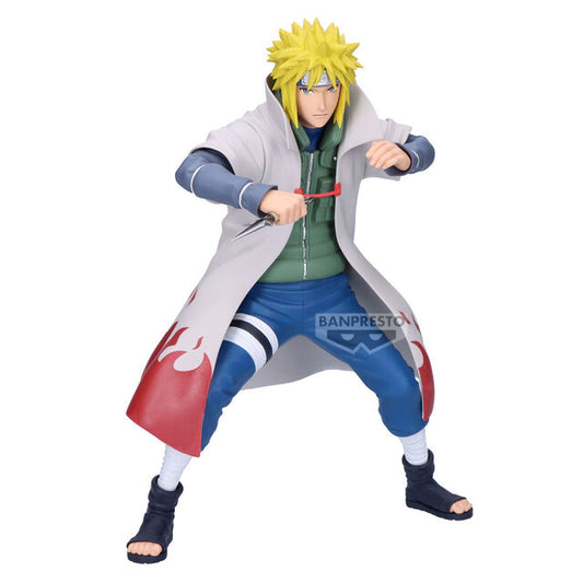 naruto figure, anime figure, namikaze minato figure, grandista figure, banpresto figure, front view