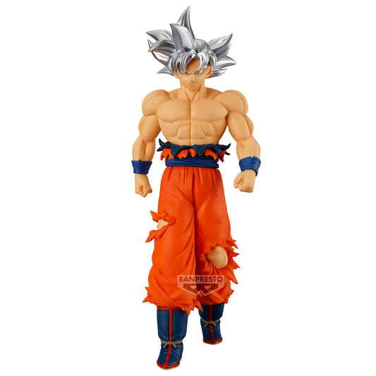 dragon ball figure, anime figure, goku figure, son goku figure, solid edge works figure, ultra instinct figure, banpresto figure, front view