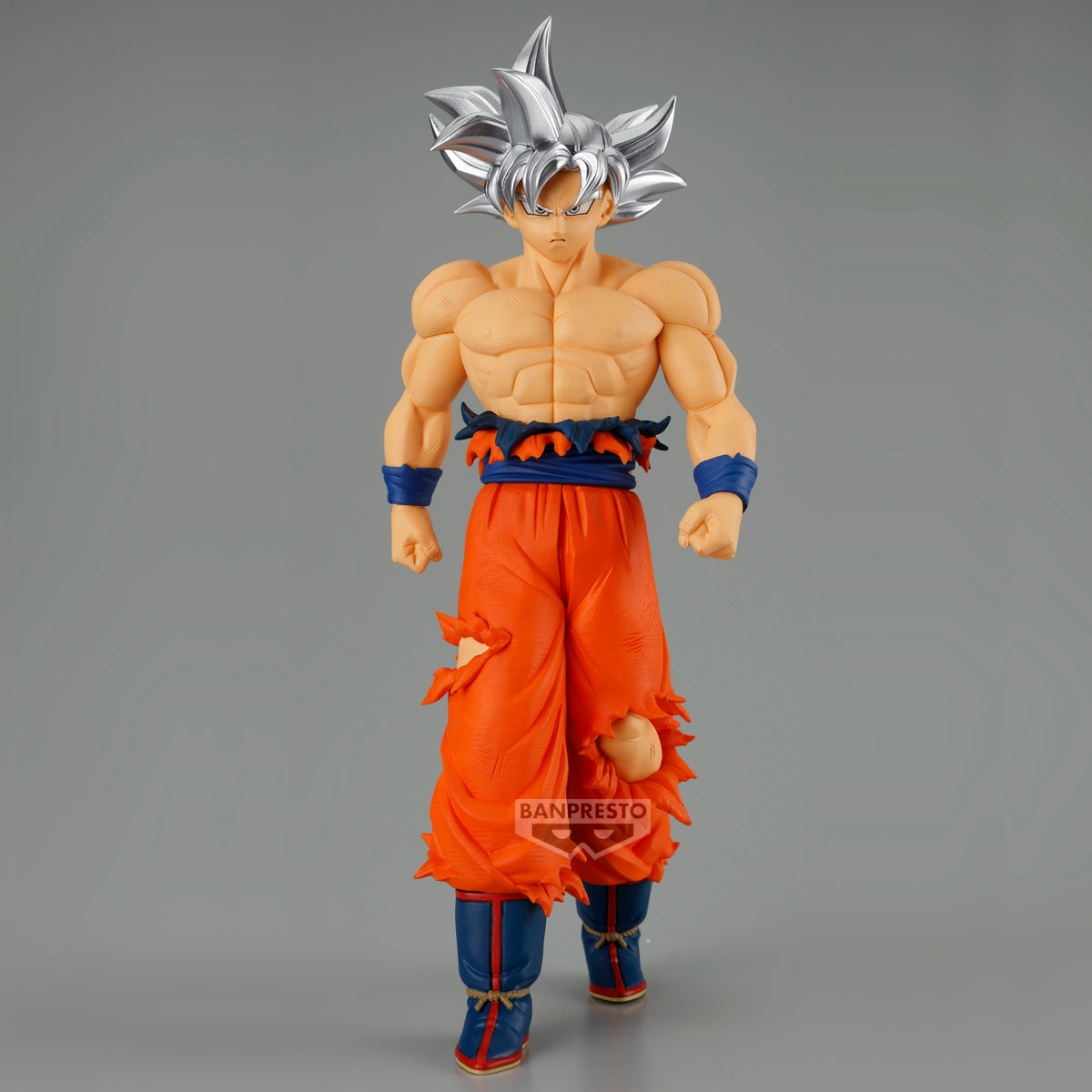 dragon ball figure, anime figure, goku figure, son goku figure, solid edge works figure, ultra instinct figure, banpresto figure, front view