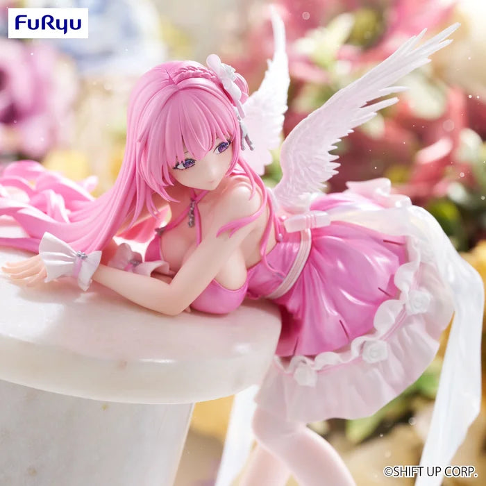 nikke figure, anime figure, dorothy figure, noodle stopper figure, nostalgia version, side view with background, close up view