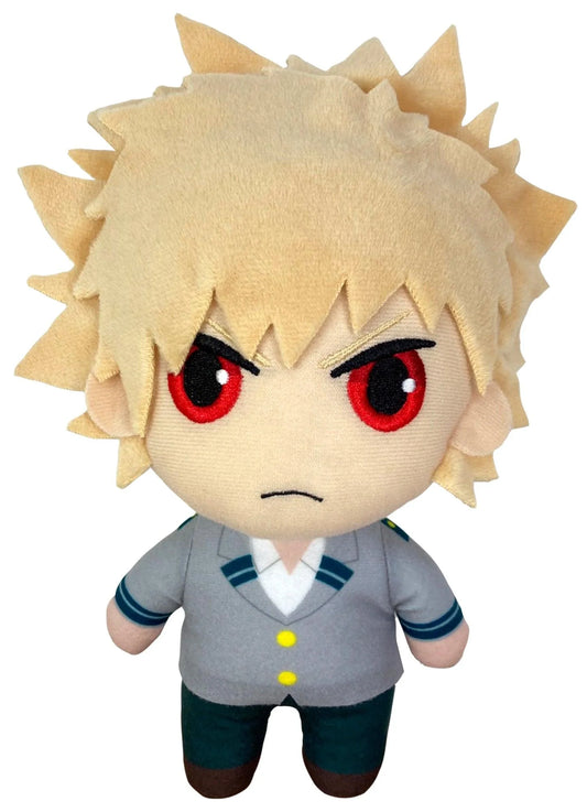 my hero academia plush, anime plush, katsuki bakugo, ge plush, great eastern entertainment plush, GE56913, front view