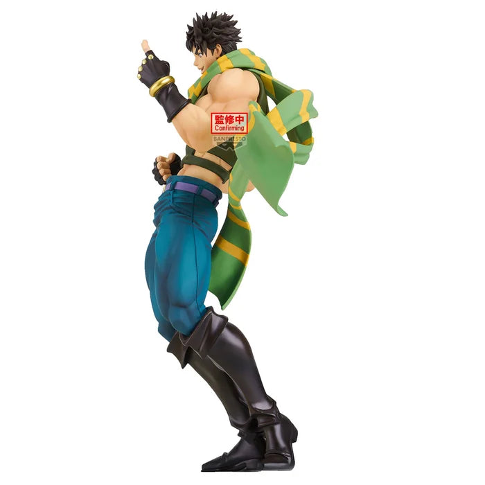 jojo's bizarre adventure figure, anime figure, joseph joestar figure, mometria figure, banpresto figure, side view