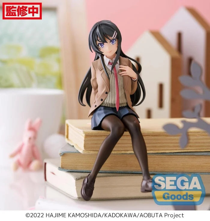 rascal does not dream of bunny girl senpai figure, anime figure, mai sakurajima, premium perching figure, pm perching figure, sega figure, SG53629, front view with background