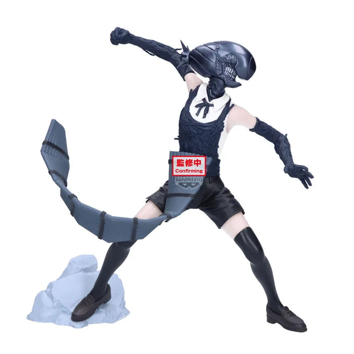 chainsaw man figure, anime figure, bomb figure, bomb girl figure, grandista figure, banpresto figure, front view