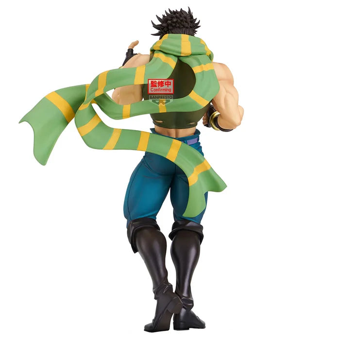 jojo's bizarre adventure figure, anime figure, joseph joestar figure, mometria figure, banpresto figure, back view
