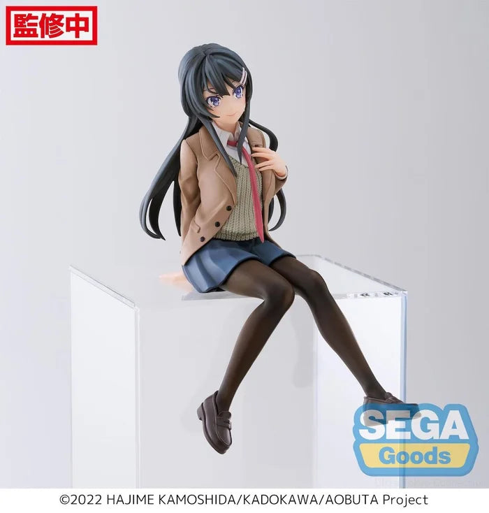 rascal does not dream of bunny girl senpai figure, anime figure, mai sakurajima, premium perching figure, pm perching figure, sega figure, SG53629, side view