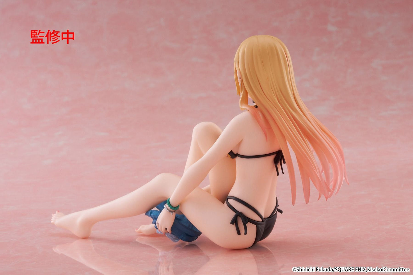 my dress up darling figure, anime figure, marin kitagawa figure, taito figure, desktop cute figure, measured swimsuit figure, T40273, back view