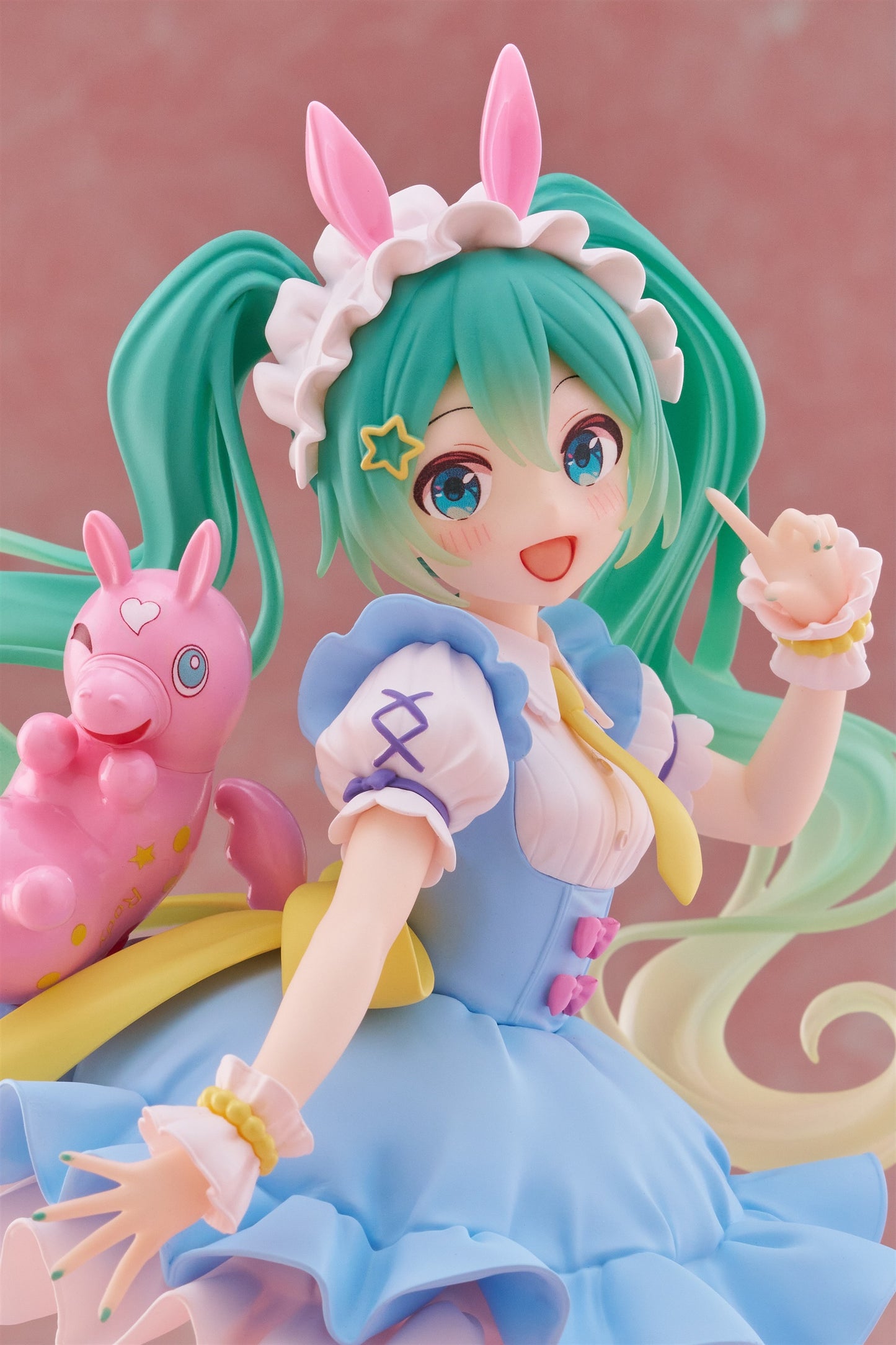 vocaloid figure, anime figure, hatsune miku figure, amp+ figure, amp plus figure, hatsune miku x rody figure, taito figure, T40380, front view, close up view