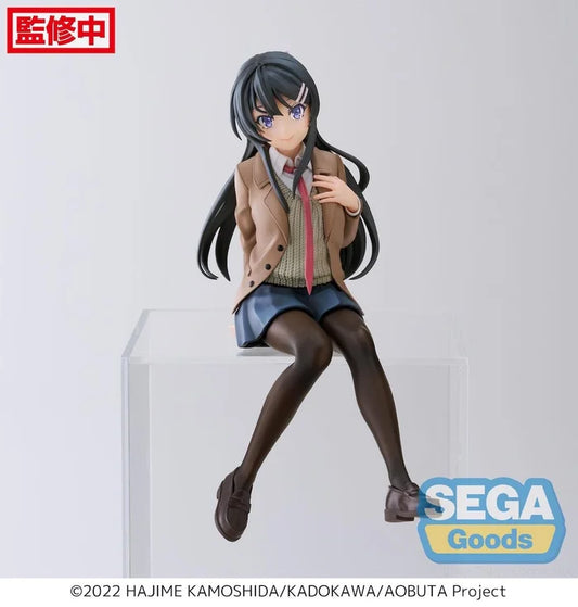 rascal does not dream of bunny girl senpai figure, anime figure, mai sakurajima, premium perching figure, pm perching figure, sega figure, SG53629, front view