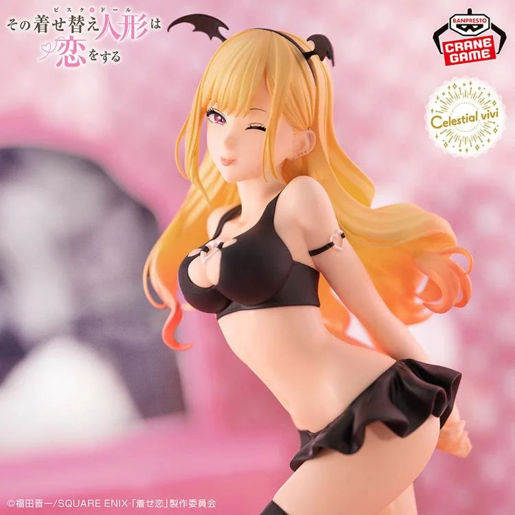my dress up darling figure, anime figure, marin kitagawa figure, celestial vivi figure, banpresto figure, side view with background, close up view