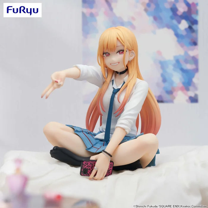 my dress up darling figure, anime figure, marin kitagawa figure, noodle stopper figure, furyu figure, FR36969, front view with background