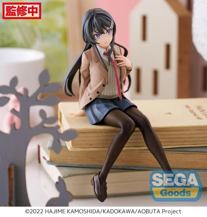 rascal does not dream of bunny girl senpai figure, anime figure, mai sakurajima, premium perching figure, pm perching figure, sega figure, SG53629, side view with background