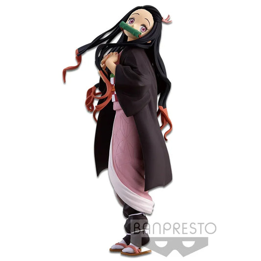 demon slayer figure, anime figure, nezuko kamado figure, glitter and glamours figure, banpresto figure, BP16958, front view