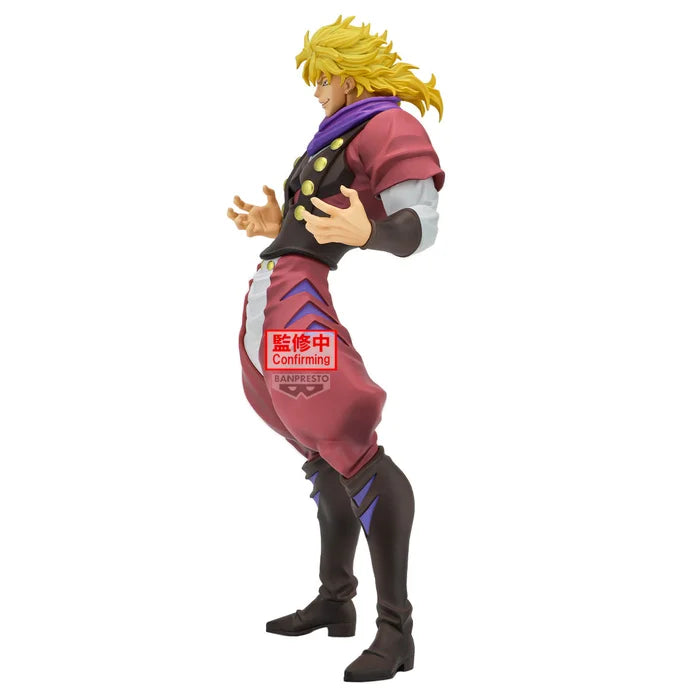 jojo's bizarre adventure figure, anime figure, dio brando figure, mometria figure, banpresto figure, side view