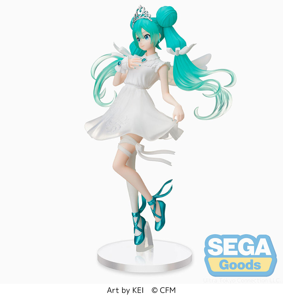 vocaloid figure, anime figure, hatsune miku figure, super premium figure, spm figure, sega figure, SG50115, side view