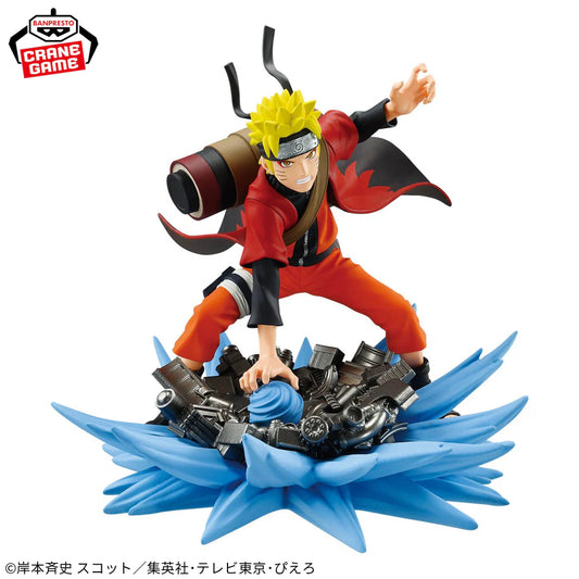 naruto figure, anime figure, naruto uzumaki figure, memorable saga special, banpresto figure, front view