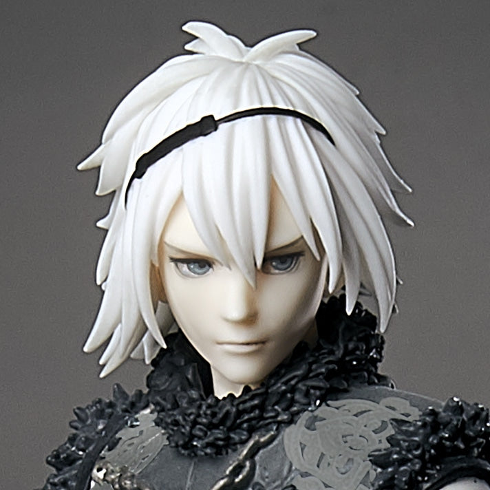 nier figure, nier replicant figure, anime figure, adult protagonist, statuette figure, square enix figure, SQ35893, close up view, face view