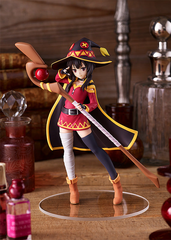 konosuba figure, anime figure, megumin, pop up parade figure, goodsmile figure, M04291, front view with background