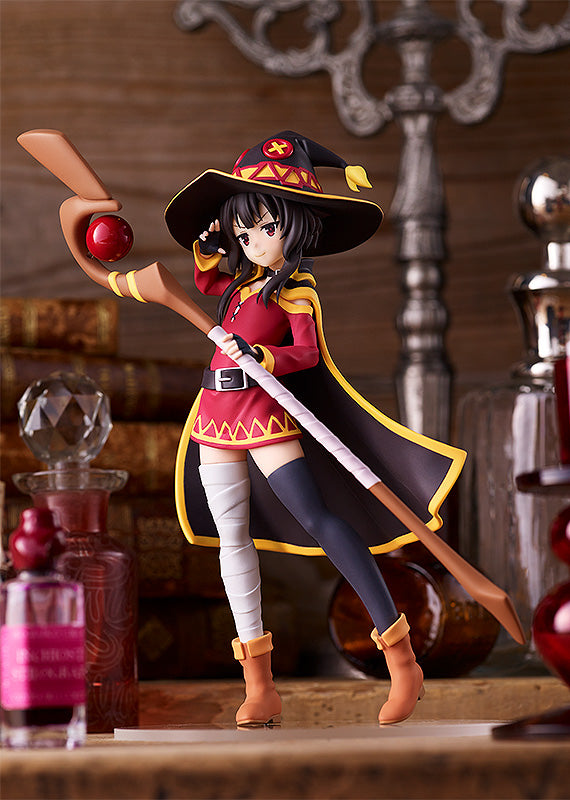 konosuba figure, anime figure, megumin, pop up parade figure, goodsmile figure, M04291, side view with background