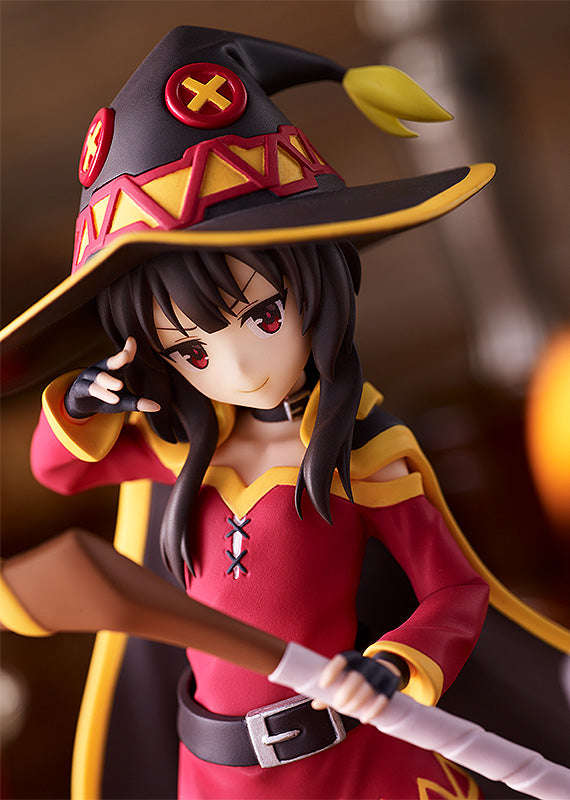 konosuba figure, anime figure, megumin, pop up parade figure, goodsmile figure, M04291, front view with background, close up view