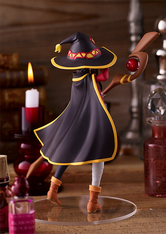 konosuba figure, anime figure, megumin, pop up parade figure, goodsmile figure, M04291, back view with background