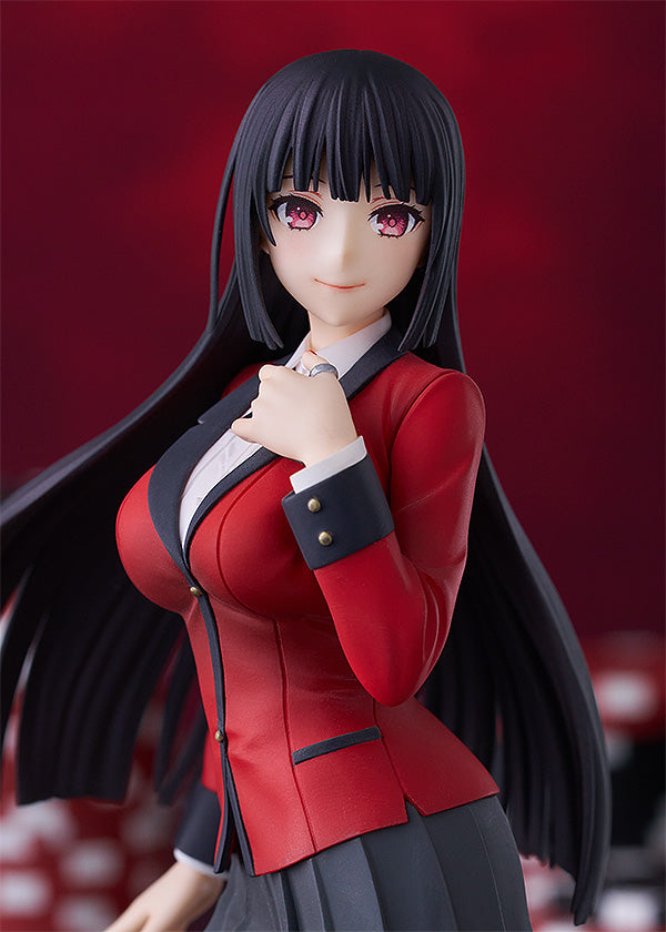 kakegurui figure, anime figure, yumeko jabami, pop up parade figure, goodsmile figure, G94916, front view with background, close up view