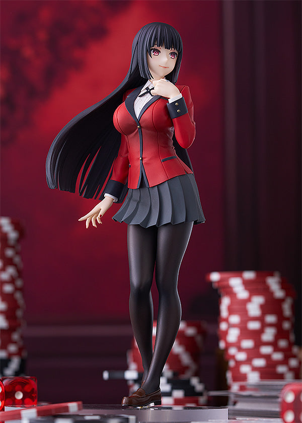 kakegurui figure, anime figure, yumeko jabami, pop up parade figure, goodsmile figure, G94916, side view with background