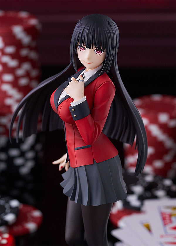 kakegurui figure, anime figure, yumeko jabami, pop up parade figure, goodsmile figure, G94916, side view with background