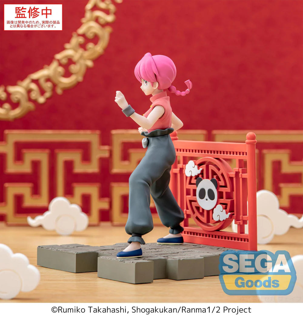 ranma figure, anime figure, ranma 1/2 figure, luminasta figure, sega figure, SG45233, side view with background