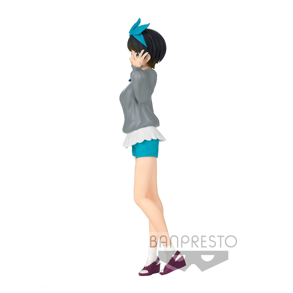 rent-a-girlfriend figure, anime figure, ruka sarashina, exhibition figure, banpresto figure, BP18074, side view