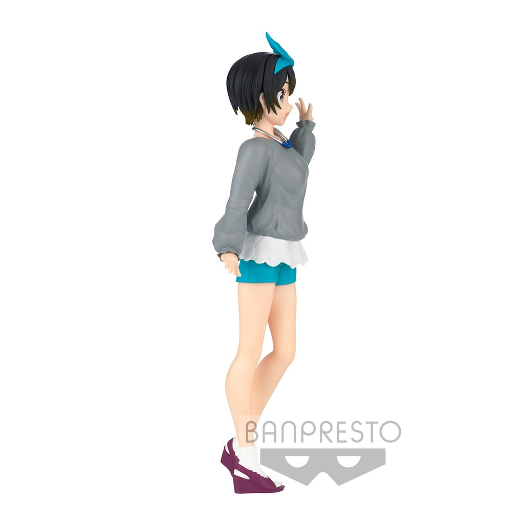 rent-a-girlfriend figure, anime figure, ruka sarashina, exhibition figure, banpresto figure, BP18074, side view